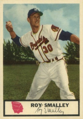1955 Johnston Cookies Braves Roy Smalley #30 Baseball Card