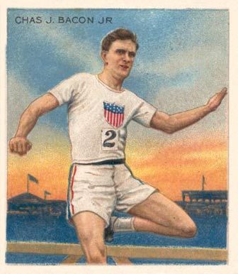 1910 T218 Champions Chas J. Bacon Jr #4 Other Sports Card