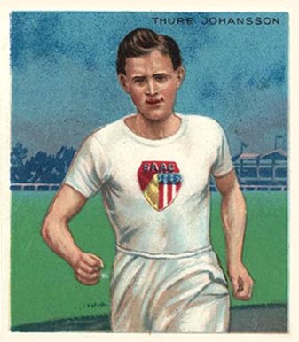 1910 T218 Champions Thure Johansson #69 Other Sports Card