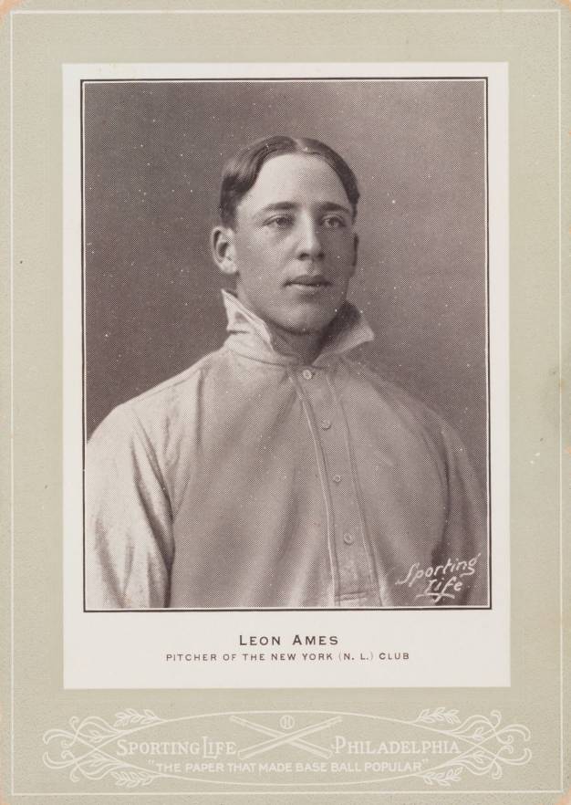 1902 Sporting Life Cabinets Leon Ames #8 Baseball Card