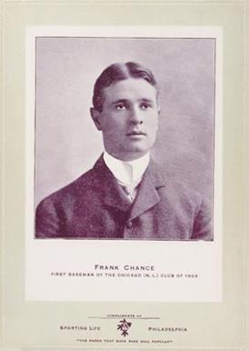 1902 Sporting Life Cabinets Frank Chance #95 Baseball Card