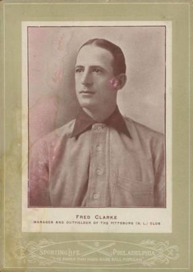 1902 Sporting Life Cabinets Fred Clarke #104 Baseball Card