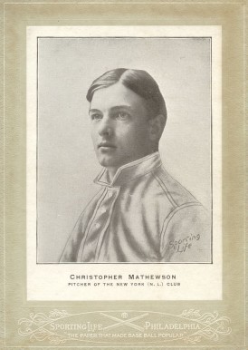 1902 Sporting Life Cabinets Christopher Mathewson #416 Baseball Card