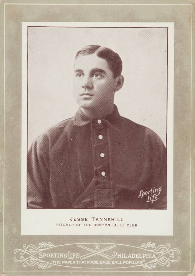 1902 Sporting Life Cabinets Jesse Tannehill #633 Baseball Card