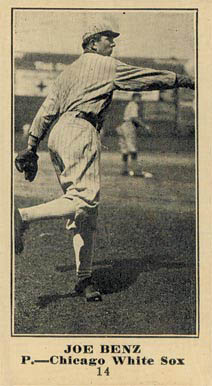 1916 Sporting News Joe Benz #14 Baseball Card