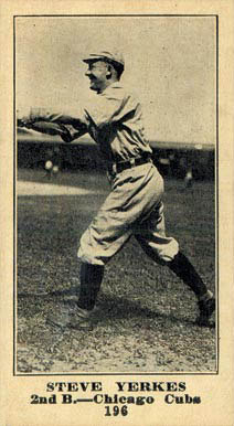 1916 Sporting News Steve Yerkes #196 Baseball Card