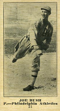 1916 Sporting News Joe Bush #21 Baseball Card