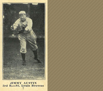 1916 Sporting News Jimmy Austin #7 Baseball Card
