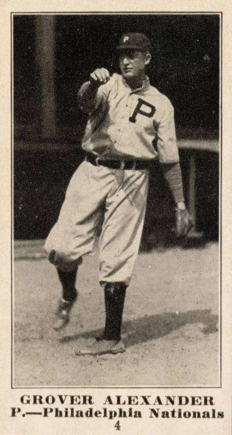 1916 Sporting News Grover Alexander #4 Baseball Card