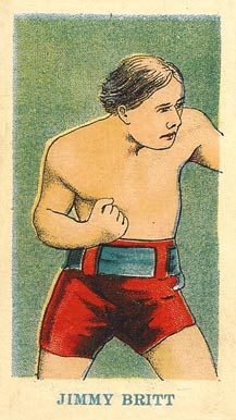 1910 American Caramel Black Back Jimmy Britt # Other Sports Card