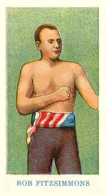 1910 American Caramel Black Back Bob Fitzsimmons # Other Sports Card