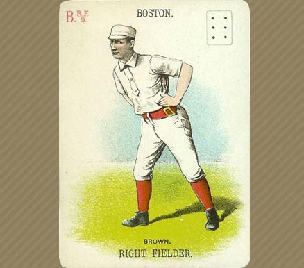 1888 Baseball Playing Cards Thomas Brown # Baseball Card