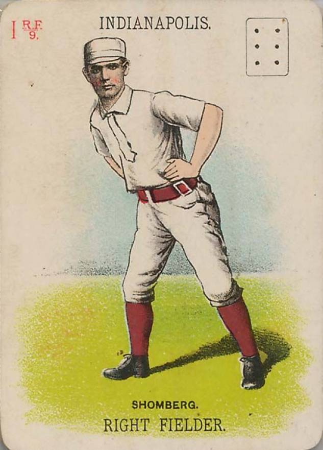 1888 Baseball Playing Cards Otto Shomberg # Baseball Card