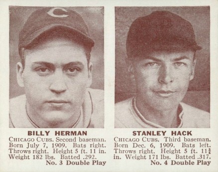 1941 Double Play Herman/Hack #3/4 Baseball Card