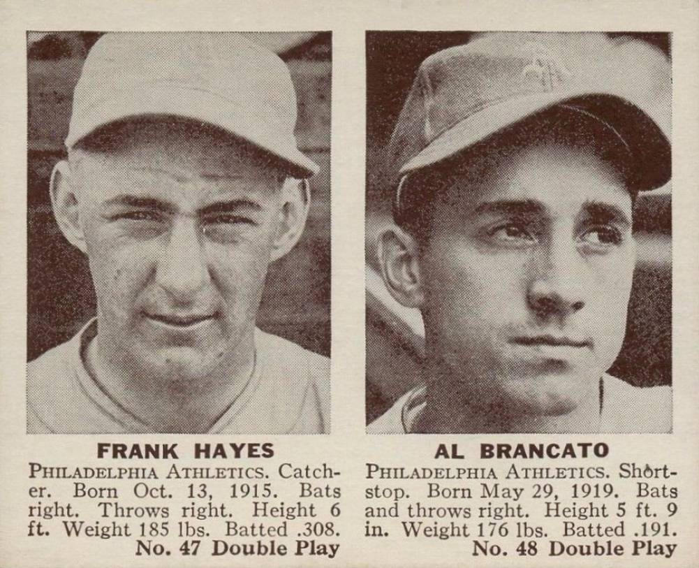 1941 Double Play Hayes/Brancato #47/48 Baseball Card