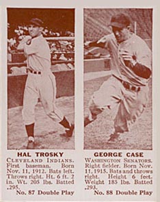 1941 Double Play Trosky/Case #87/88 Baseball Card