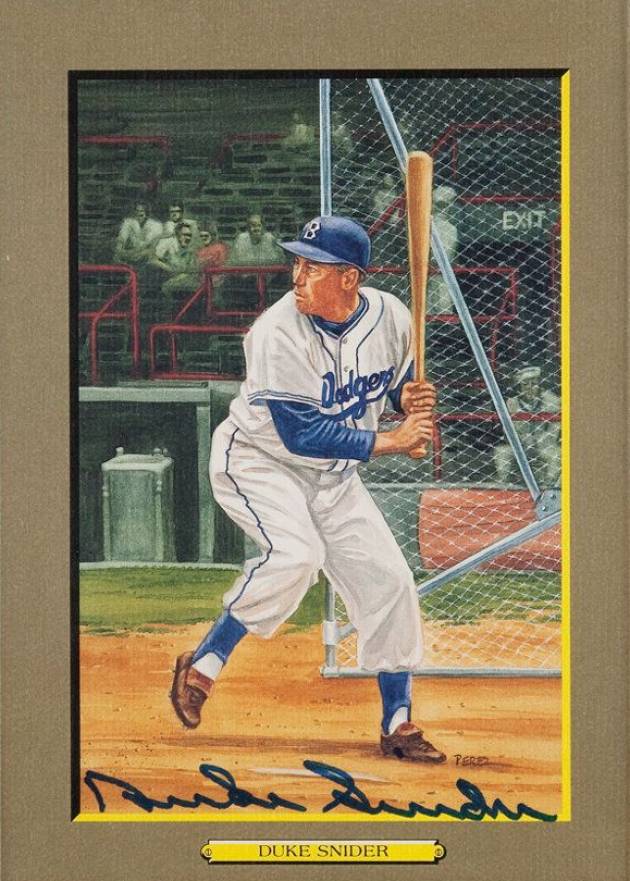 1988 Perez-Steele Great Moments Postcards Duke Snider #33 Baseball Card