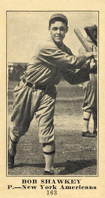 1916 Sporting News & Blank Bob Shawkey #163 Baseball Card