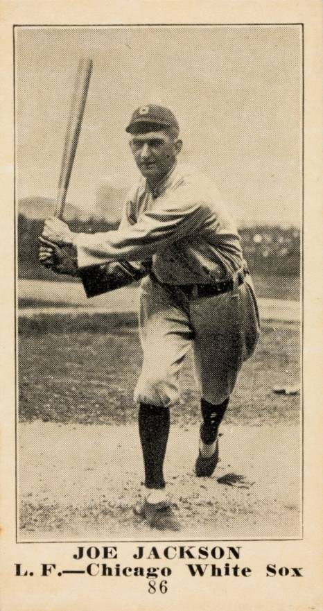 1916 Sporting News & Blank Joe Jackson #86 Baseball Card