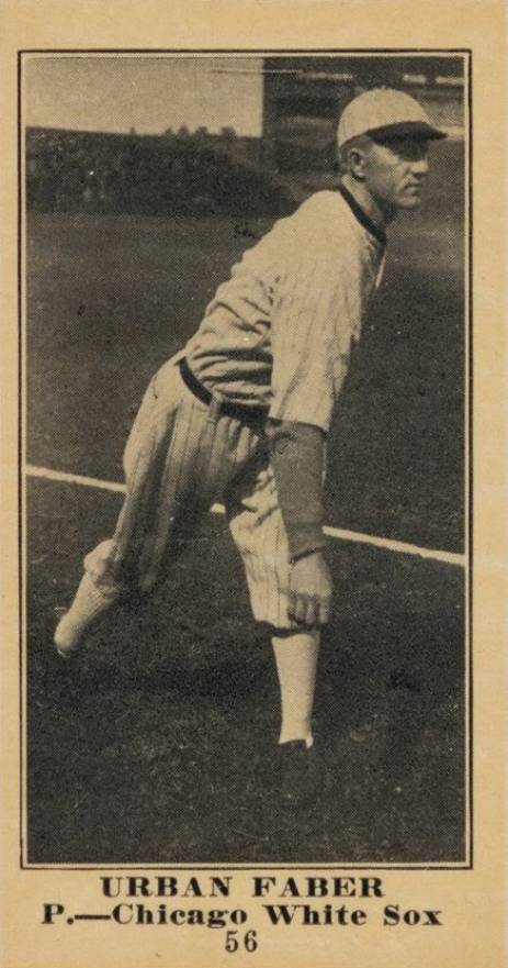 1916 Sporting News & Blank Urban Faber #56 Baseball Card