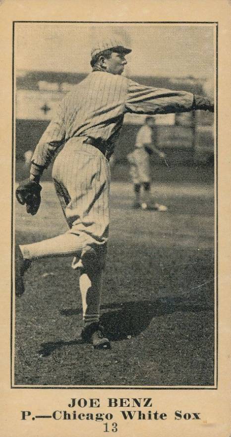 1916 Sporting News & Blank Joe Benz #13 Baseball Card