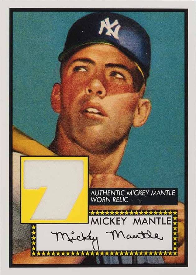 2006 Topps '52 Target Exclusive Relic Mickey Mantle #7 Baseball Card