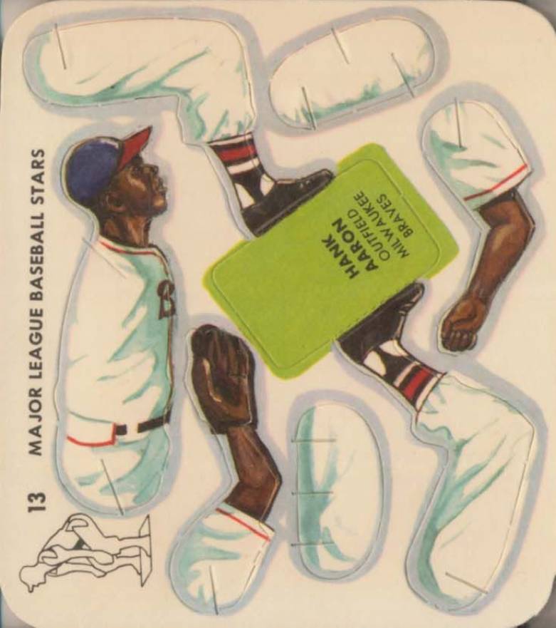 1957 Swift Meats Hank Aaron #13 Baseball Card