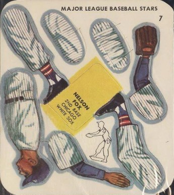 1957 Swift Meats Nelson Fox #7 Baseball Card
