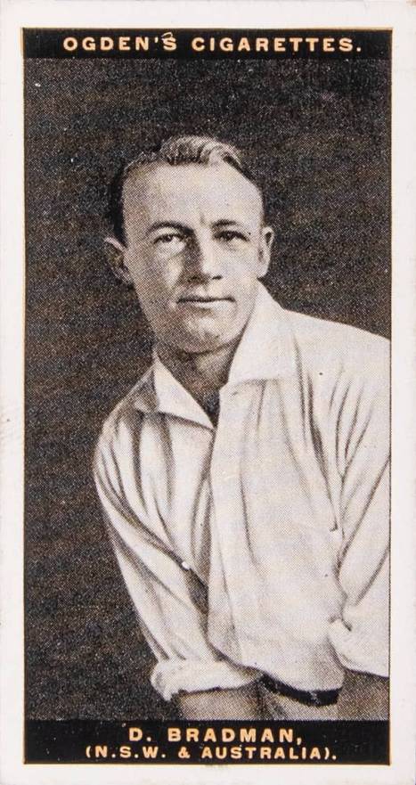 1928 Ogden's Australian Test Cricketers Donald Bradman # Other Sports Card
