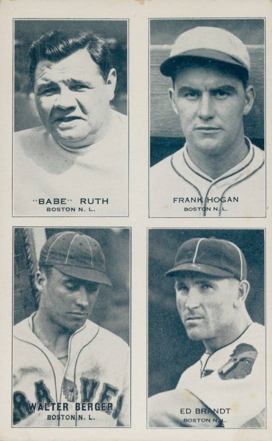 1935 Exhibits Four-on-one Berger/Brandt/Hogan/Ruth # Baseball Card