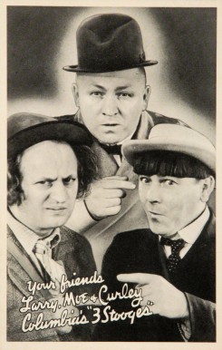 1937 The 3 Stooges Three Stooges Movie Ad Back # Non-Sports Card