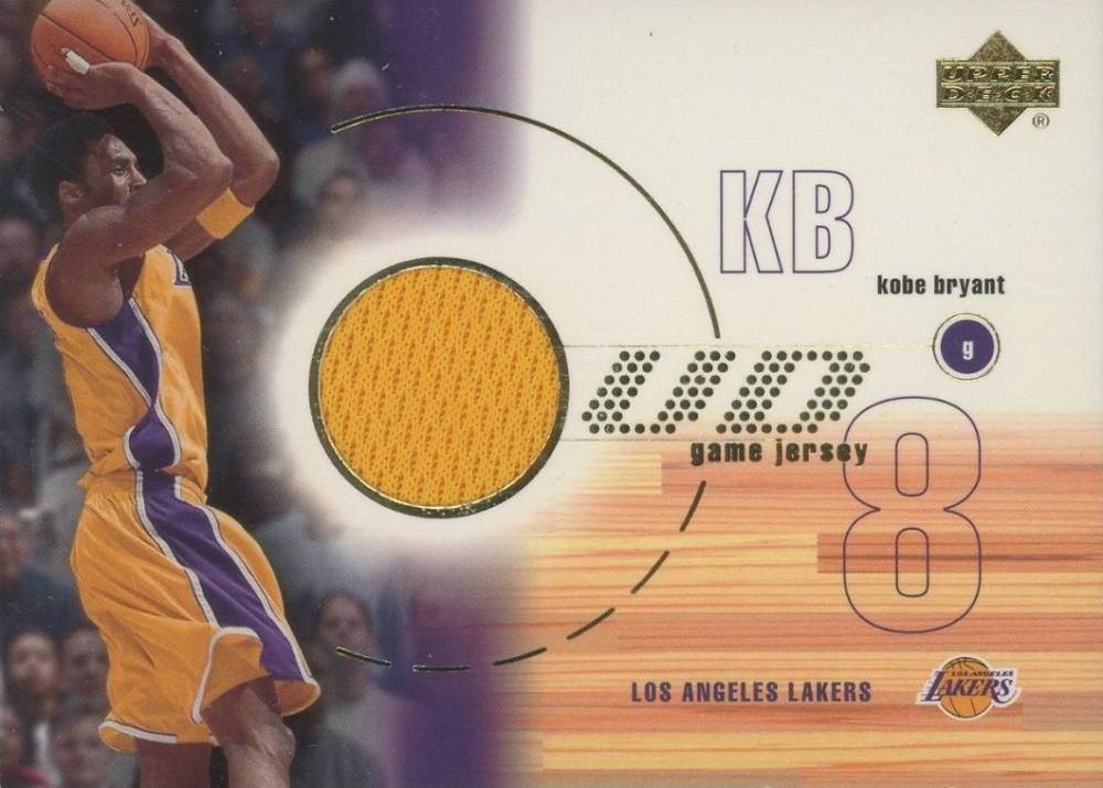 2001 Upper Deck Game Jersey Kobe Bryant #KB Basketball Card