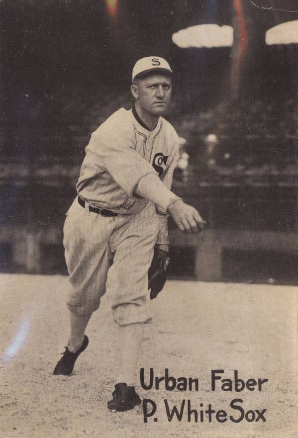 1919 Felix Mendlesohn Red Faber # Baseball Card