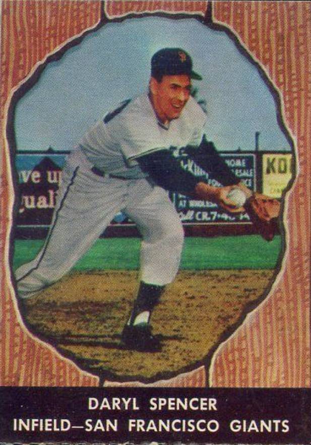 1958 Hires Root Beer Daryl Spencer #51 Baseball Card