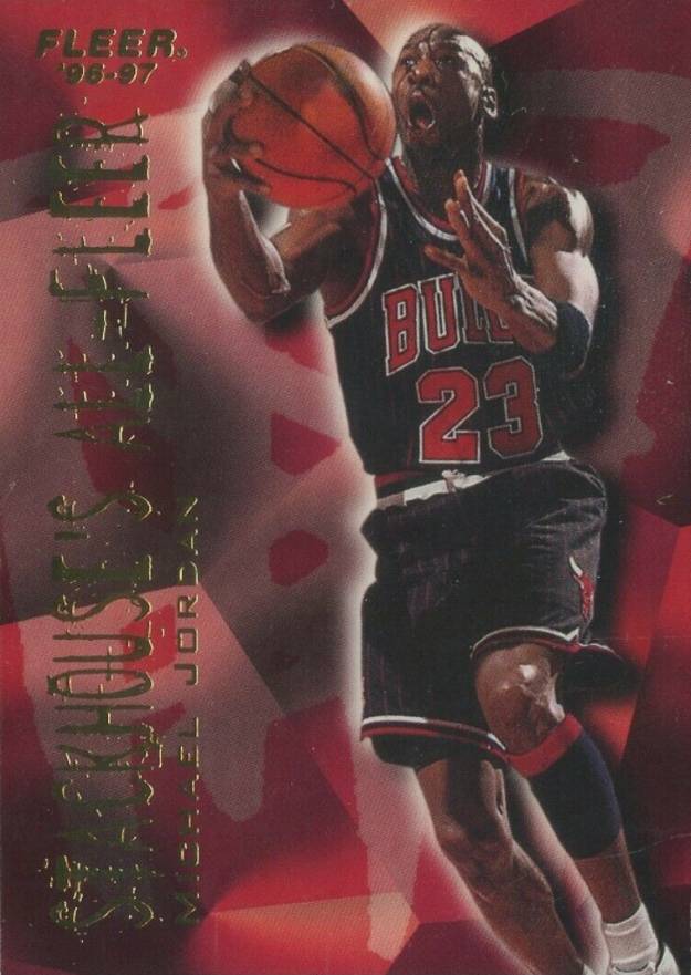 1996 Fleer Stackhouse's All-Fleer Michael Jordan #4 Basketball Card
