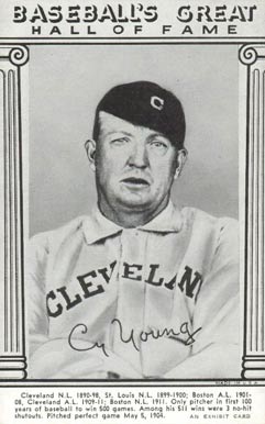1948 Baseball's Great Hall of Fame Exhibits Cy Young # Baseball Card