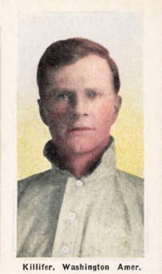 1910 Sporting Life Killifer, Washington Amer. # Baseball Card