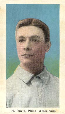 1910 Sporting Life H. Davis. Phila. Americans # Baseball Card