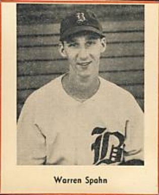 1947 Sports Exchange Baseball Miniatures-Hand Cut Warren Spahn # Baseball Card