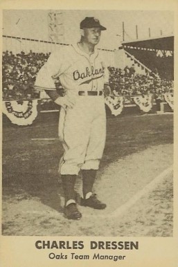1949 Remar Bread Oakland Oaks Charles Dressen # Baseball Card