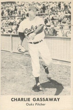 1950 Remar Bread Oakland Oaks Charlie Gassaway # Baseball Card