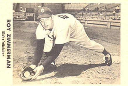 1950 Remar Bread Oakland Oaks Roy Zimmerman # Baseball Card