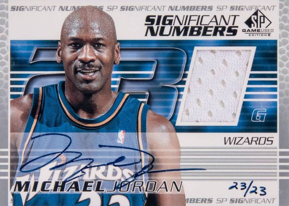 2003 SP Game Used Significant Numbers Michael Jordan #MJ23 Basketball Card