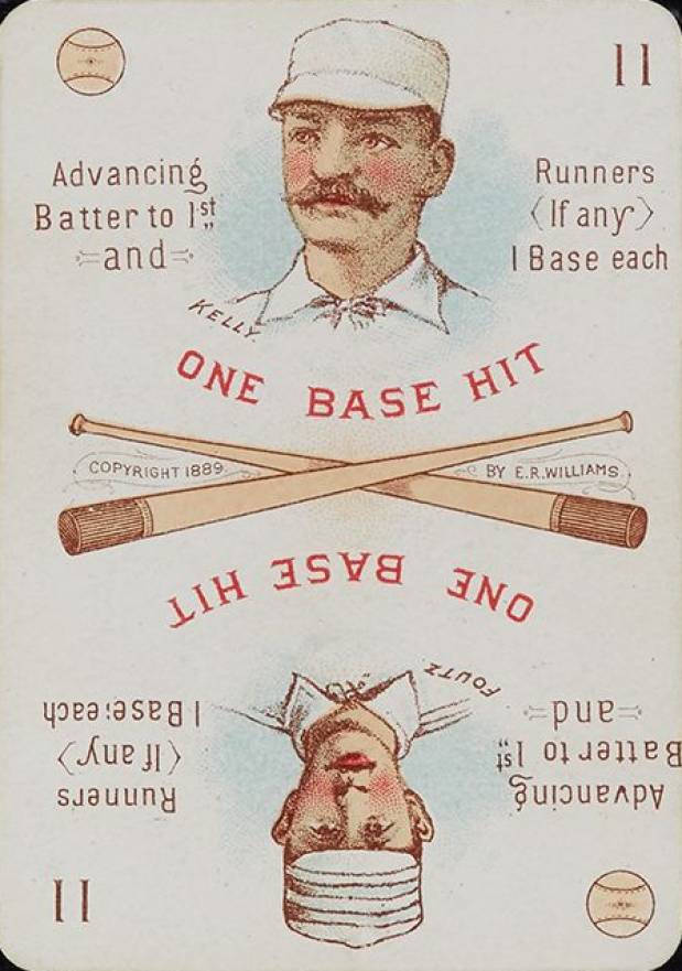 1889 E.R. Williams Card Game Foutz/Kelly #11 Baseball Card