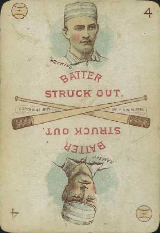 1889 E.R. Williams Card Game Ramsey/Weyhing #4 Baseball Card