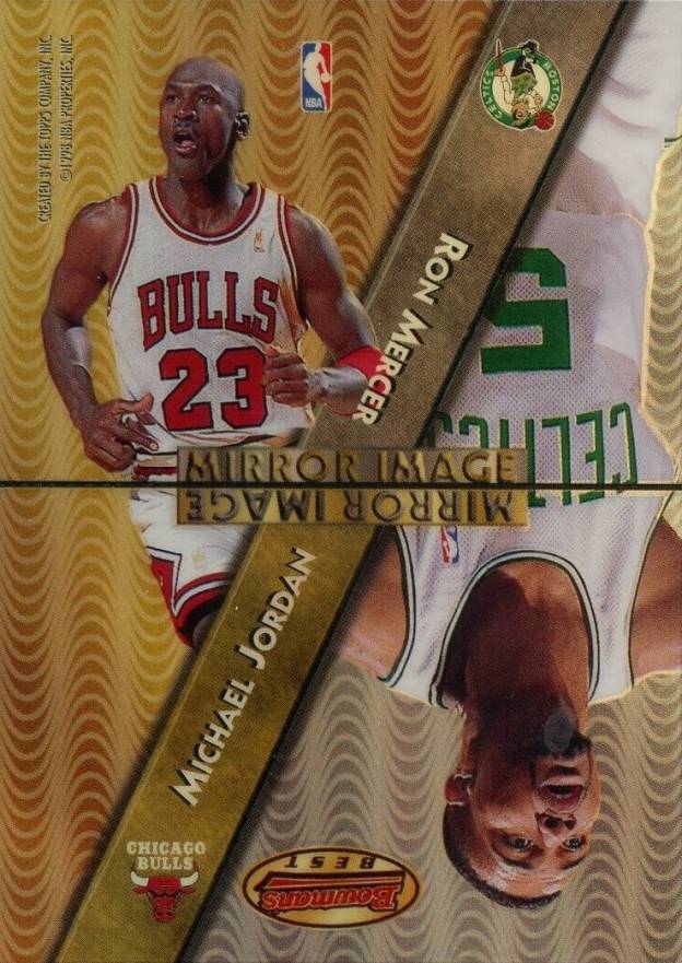 1997 Bowman's Best Mirror Image Gary Payton/Michael Jordan/Ron Mercer/Stephon Marbury #MI1 Basketball Card