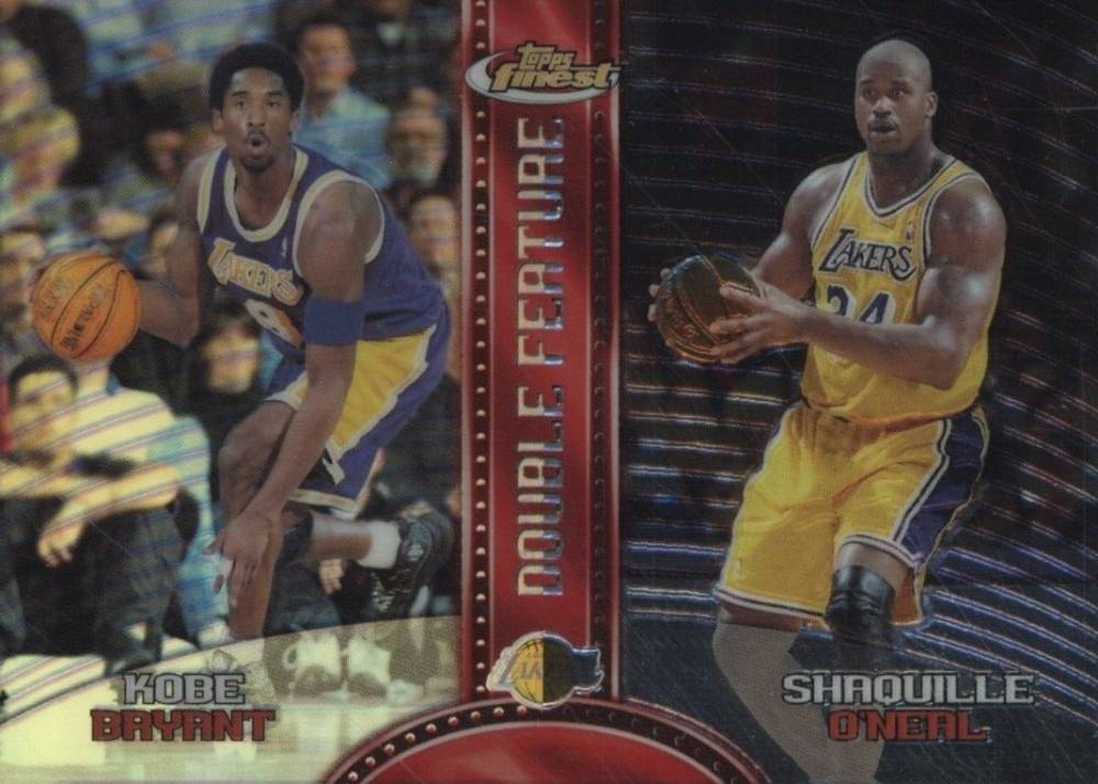 1999 Finest Double Feature Kobe Bryant/Shaquille O'Neal #DF14 Basketball Card