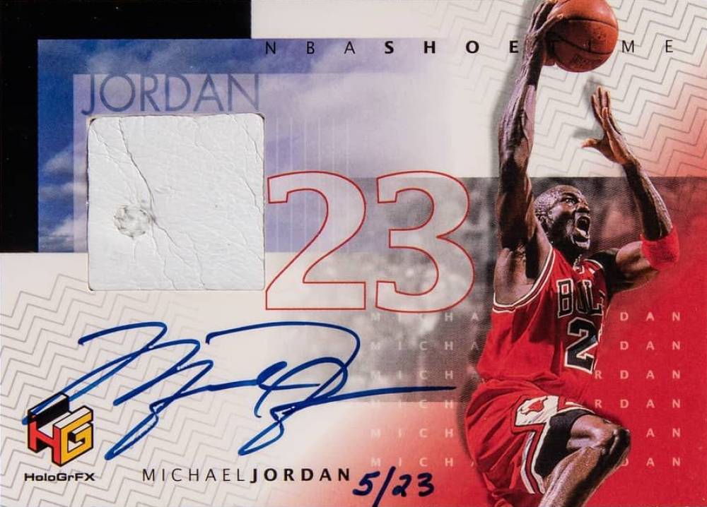 1999 Upper Deck HoloGrFX NBA Shoetime Michael Jordan #MJ-A Basketball Card