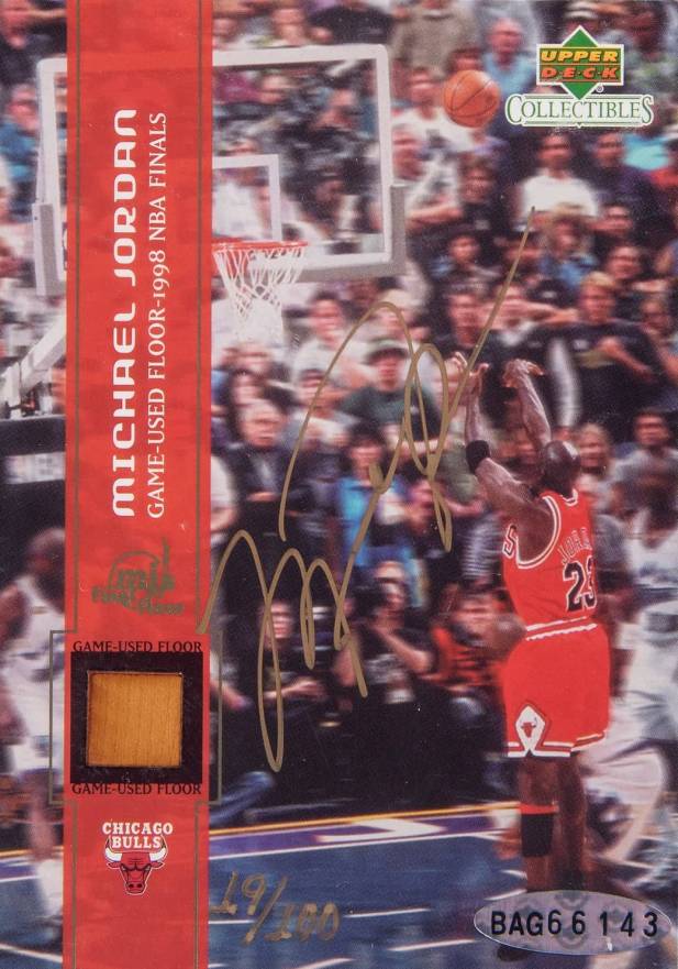 2000 Upper Deck Authenticated Michael Jordan Final Shot Michael Jordan #1A Basketball Card