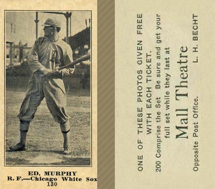 1916 Mall Theatre Ed. Murphy #130 Baseball Card